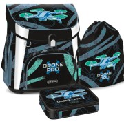 Školská aktovka Ars Una Drone Pro magnetic, 3dielny set