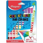 Detské fixky Maped Color'Peps Duo 20 farieb obojstranné