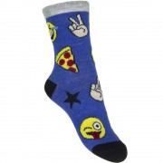 Ponožky Emoji chlapčenské modré