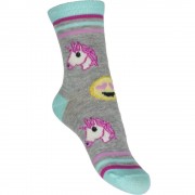 Ponožky Emoji dievčenské šedé