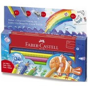 Pastelky Faber-Castell Jumbo Grip morský svet 9 farieb