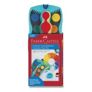 Vodové farby Faber-Castell Connector, tyrkysová - 12 farieb