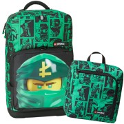 Školský batoh LEGO Ninjago Green Optimo Plus, desiatový box a doprava zdarma