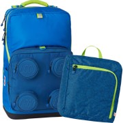 Školský batoh LEGO Blue/Navy Signature Maxi Plus 2dielny set, desiatový box a doprava zdarma