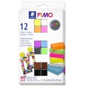 FIMO NEON - sada 12 farieb