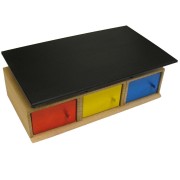 Drevená garáž pre 3 autíčka