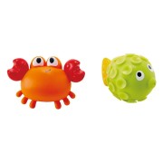 Striekajúci krab s rybkou - hračka do vody