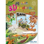Maľovanky 3D - SET Safari A4