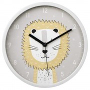 Hama Lucky Lion, detské nástenné hodiny, priemer 25 cm, tichý chod