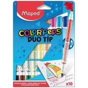 Detské fixky Maped Color'Peps Duo Tip 10 farieb obojstranné