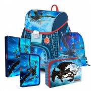 Školská taška Oxybag PREMIUM Ako vycvičiť draka 5dielny set