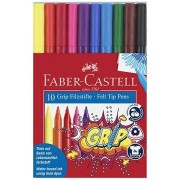 Detské fixy Faber-Castell Grip 10 farieb