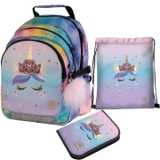 Školský batoh Ulitaa Mini Jednorožec, 3dielny set
