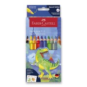 Pastelky Faber-Castell Colour Grip Dinosaurus 10 farieb