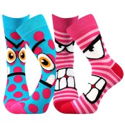 Ponožky Ksichtík dievčenské 2 páry
