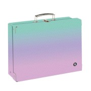 Kufrík hranatý A4 OXY NEXT Ombre Pink