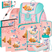Školská aktovka Oxybag Premium Light Mačka Little Kitty – 13-dielny set