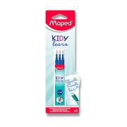Náplň do gumovacieho pera Maped Kidy Learn Magic – modrá, 3 ks