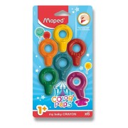 Pastely Maped Color´Peps Baby Crayons - 6 farieb