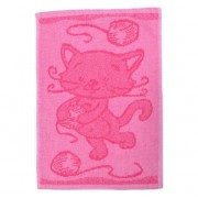 Detský uterák Cat pink