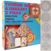Maľovanie z piesku SADA MANDALY INDICKÉ a GOTICKÉ