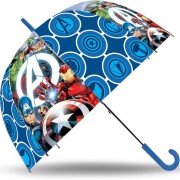 Dáždnik Avengers priehľadný modrý