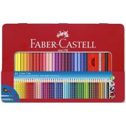 Pastelky Faber-Castell Grip 2001 plechová krabička 48 farieb