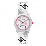 Náramkové hodinky JVD ružové Tučniaci