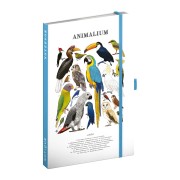 NOTIQUE Zápisník Animalium – Vtáky, linajkovaný, 13 x 21 cm