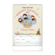NOTIQUE Nástenný kalendár Rodinný plánovací Harry Potter XL 2027, 33 x 46 cm