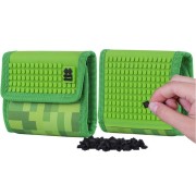 Pixiw Crew peňaženka Minecraft zelená a hnedá kocka
