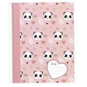 Krúžkový zápisník Cute Panda A5