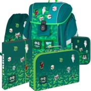 Školská aktovka Oxybag Premium Light Playworld Pixel – 5-dielny set