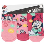 Dievčenské ponožky Minnie Mouse 3pack ružové