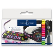 Popisovač Faber Castell Neon sada 6 farieb