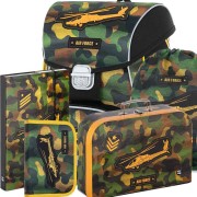 Školská taška Oxybag PREMIUM Helikoptéra 5dielny set, box na zošity zadarmo