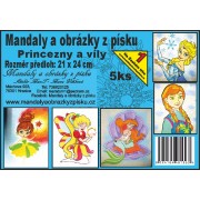Maľovanie z piesku šablóny 5 ksFrozen