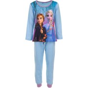 Dievčenské pyžamo Anna a Elsa DR modré
