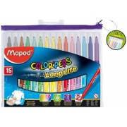Detské fixky Maped Color'Peps Long Life 15 farieb, puzdro na zips