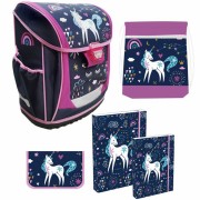 Školská taška Reybag Purple Unicorn 5dielny SET