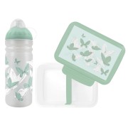 Set Zdravá fľaša 0,7 l a Zdravá desiata – Butterfly