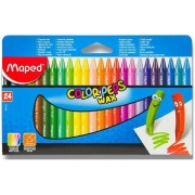 Trojharanné voskovky Maped Color'Peps Wax 24 farieb