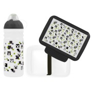 SET Pixel head Zdravá desiata + zdravá fľaša + krytka