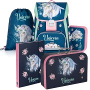 Školská taška Oxybag PREMIUM Unicorn I 5dielny set