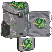 Školská aktovka LEGO Ninjago Elemental Master of Energy, 3dielny set