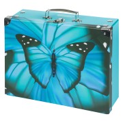 Skladací školský kufrík s kovaním Baagl Butterfly