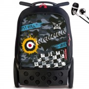 Školská taška Nikidom Roller Camo na kolieskach, slúchadlá a doprava zdarma