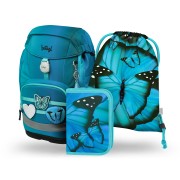 Školský batoh BAAGL Airy Plus Butterfly – 3-dielny set
