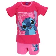 Dievčenské pyžamo Stitch dark pink