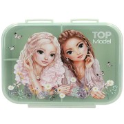 Box na desiatu s priehradkami Top Model June a Hayden s kvetinami